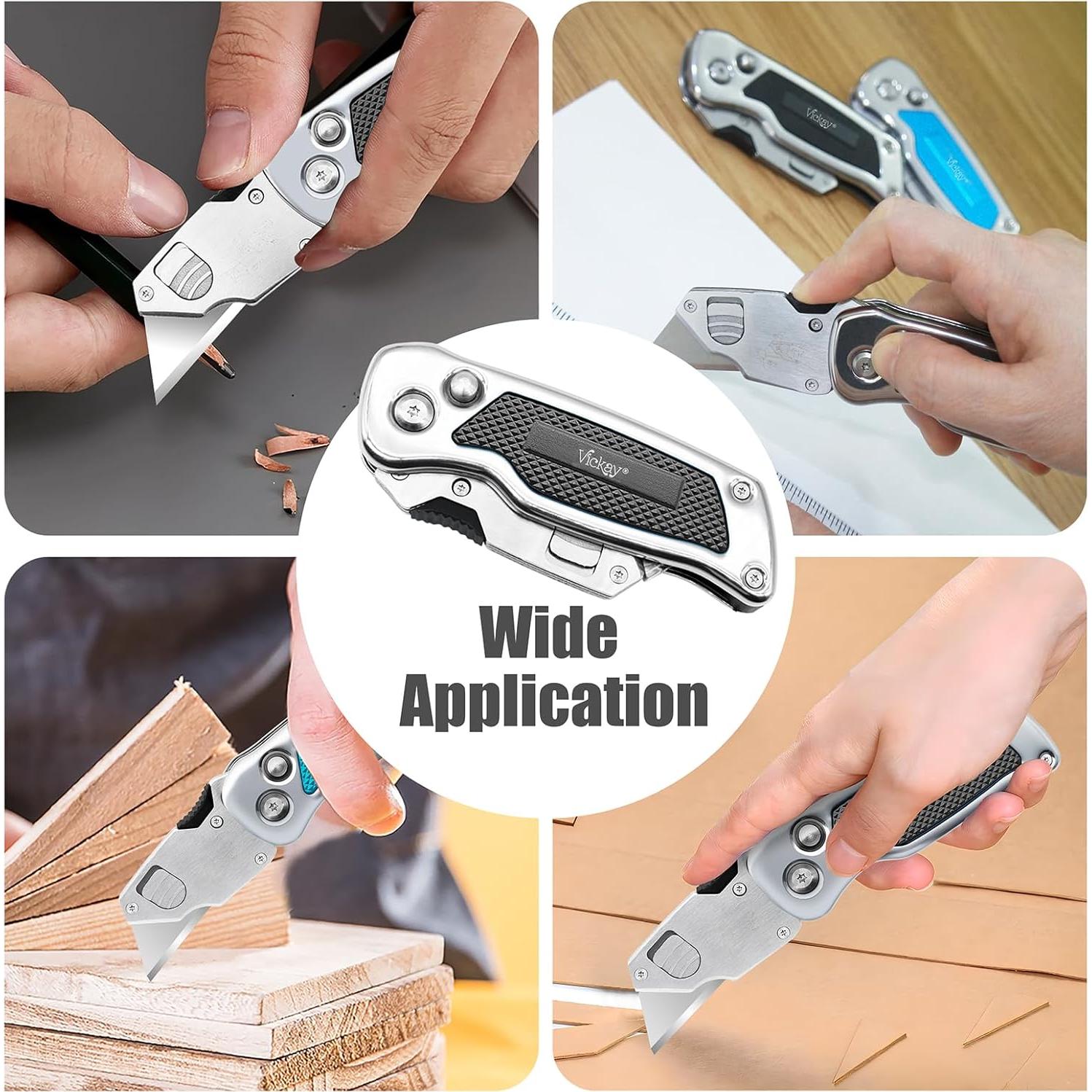 Cortador de Cajas Vickay Utility Plegable Acero Inoxidable 16cm