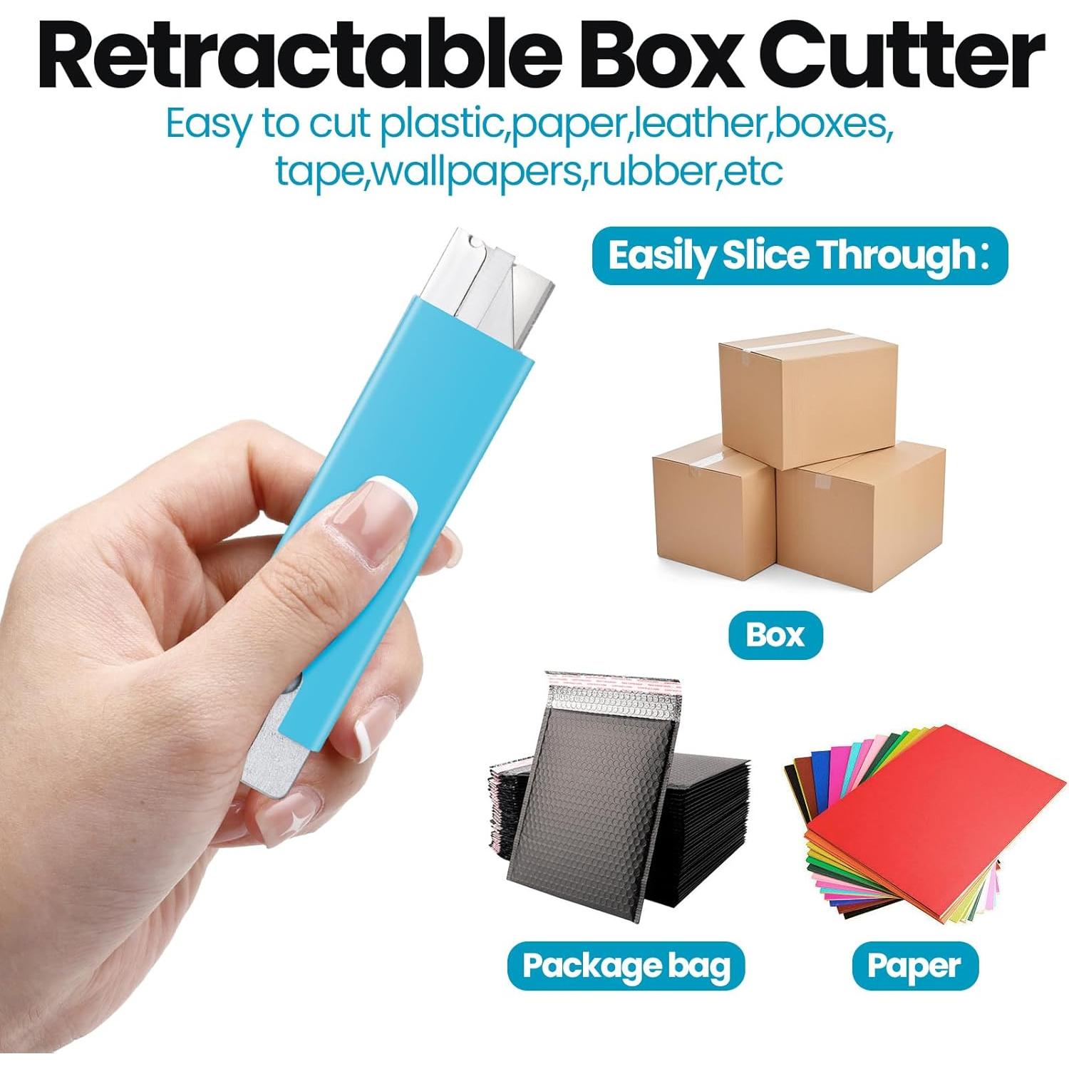 Cortadores de Cajas Retráctiles Gisafai - 60 Piezas 103x23mm