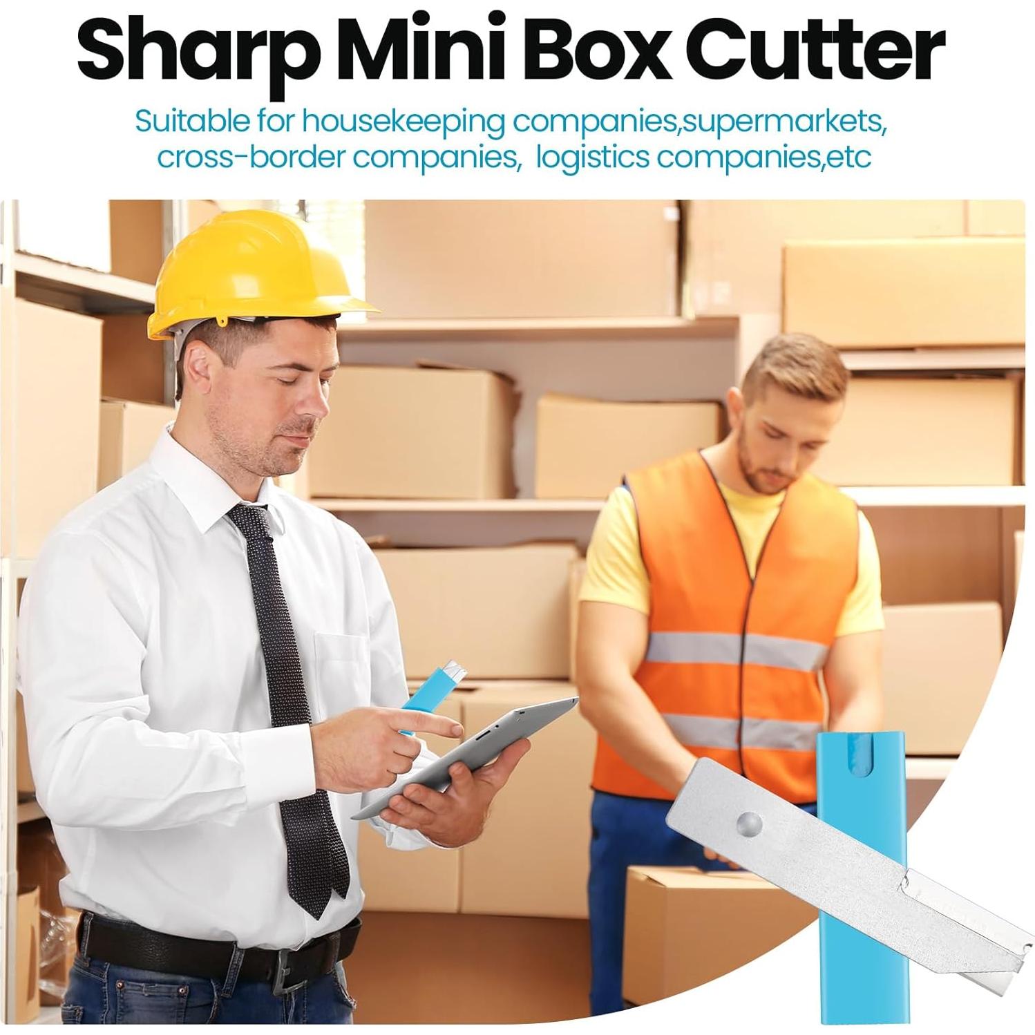 Cortadores de Cajas Retráctiles Gisafai - 60 Piezas 103x23mm