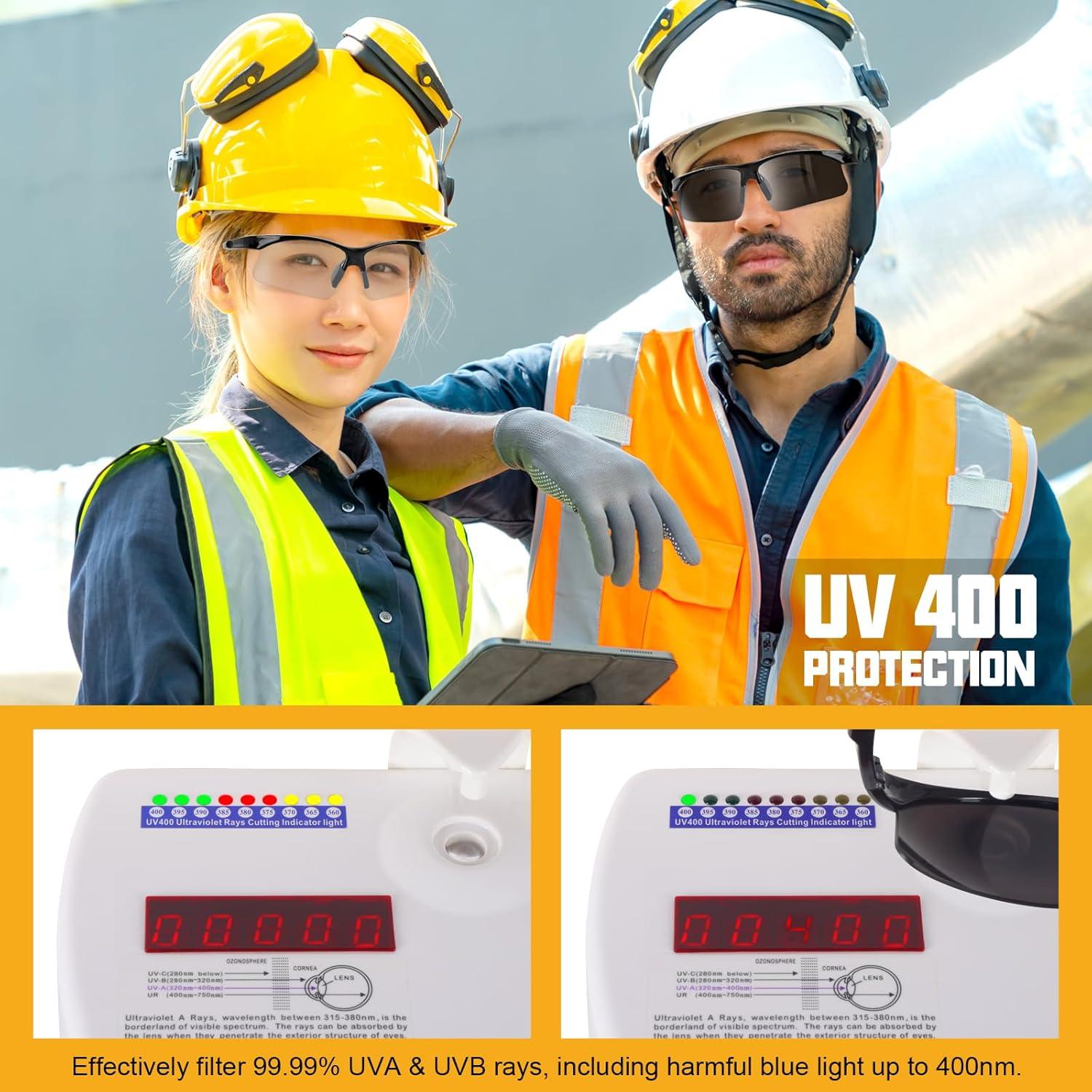 Paquete de 12 Gafas de Seguridad Antivaho OXG - Protección UV400