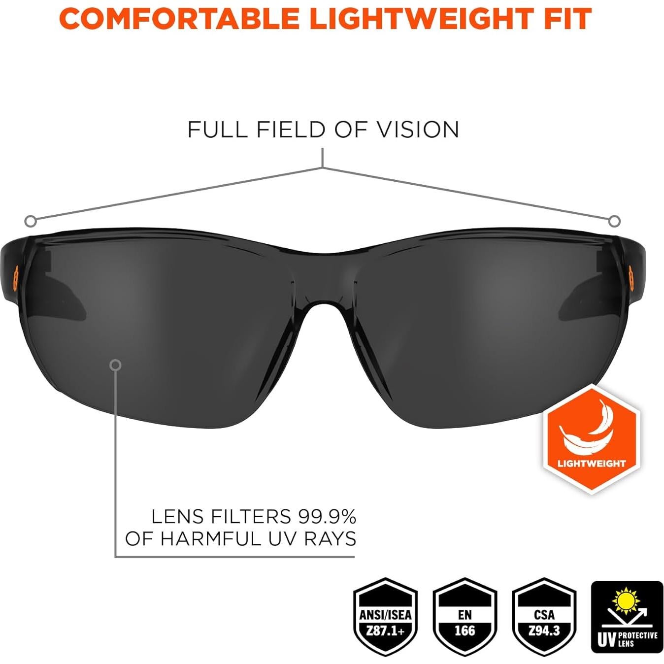 Gafas de Seguridad Ergodyne Skullerz VALI Anti Rayones UV