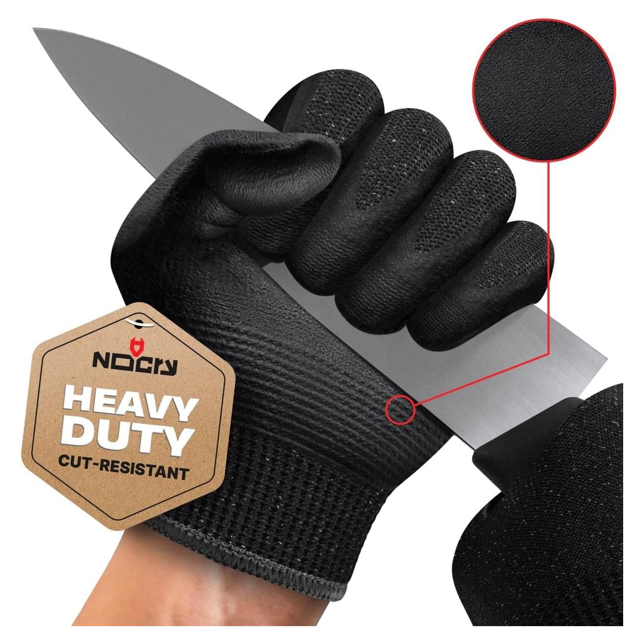 Guantes de trabajo NoCry resistentes a cortes nivel 5 - Mediano