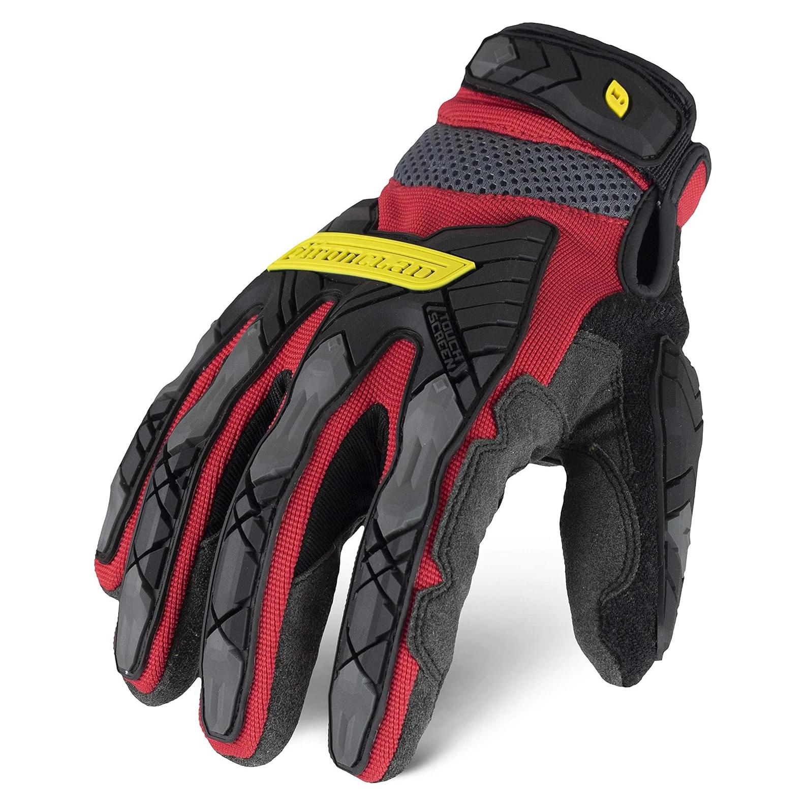 Guantes de Trabajo Ironclad Command Impact A5 Rojo - Talla M