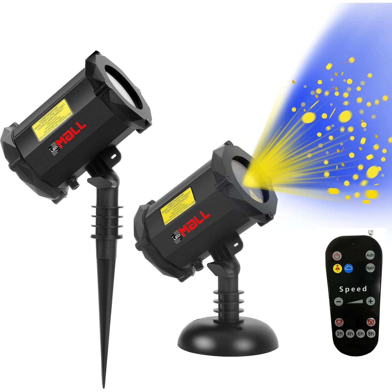 Luces LEDMALL Proyector Aurora para Jardín y Decoración