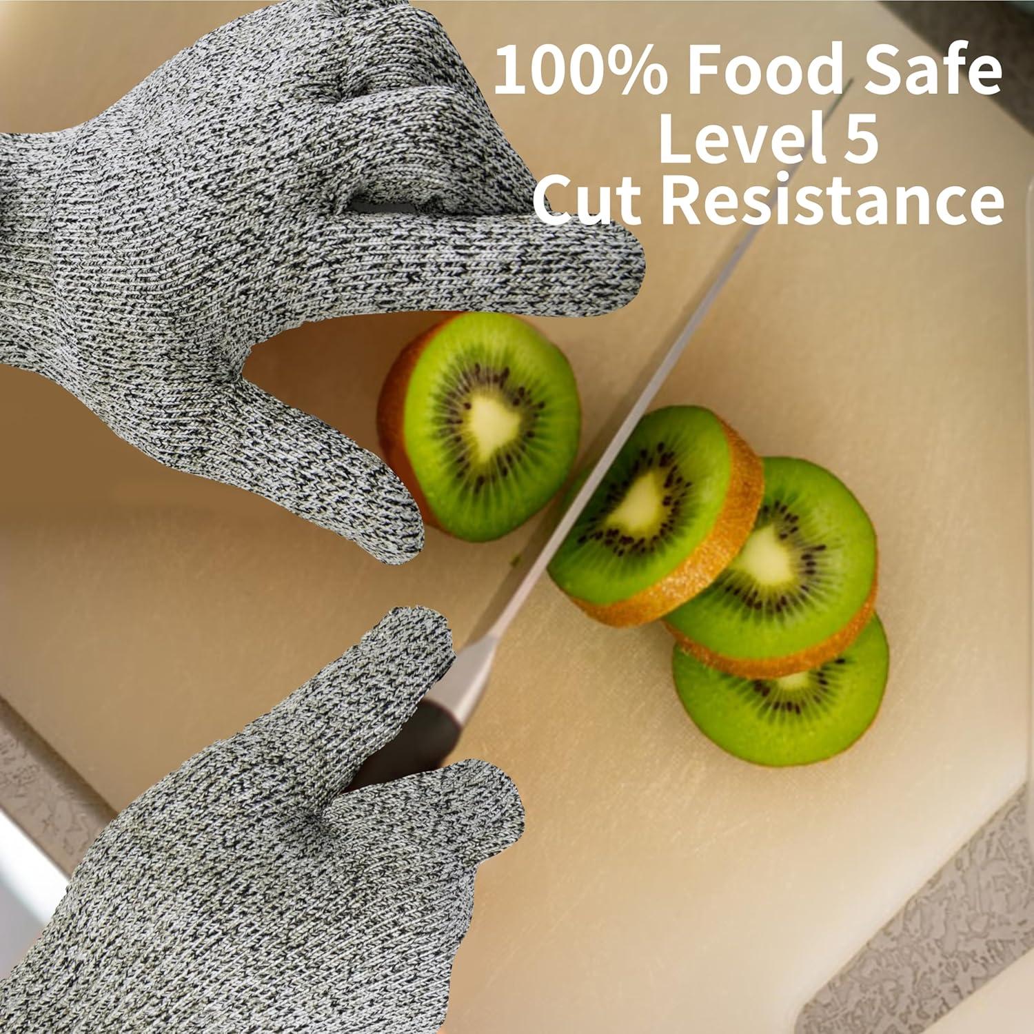 Guantes Resistentes a Cortes A5 GOL-SIV Talla M Gris