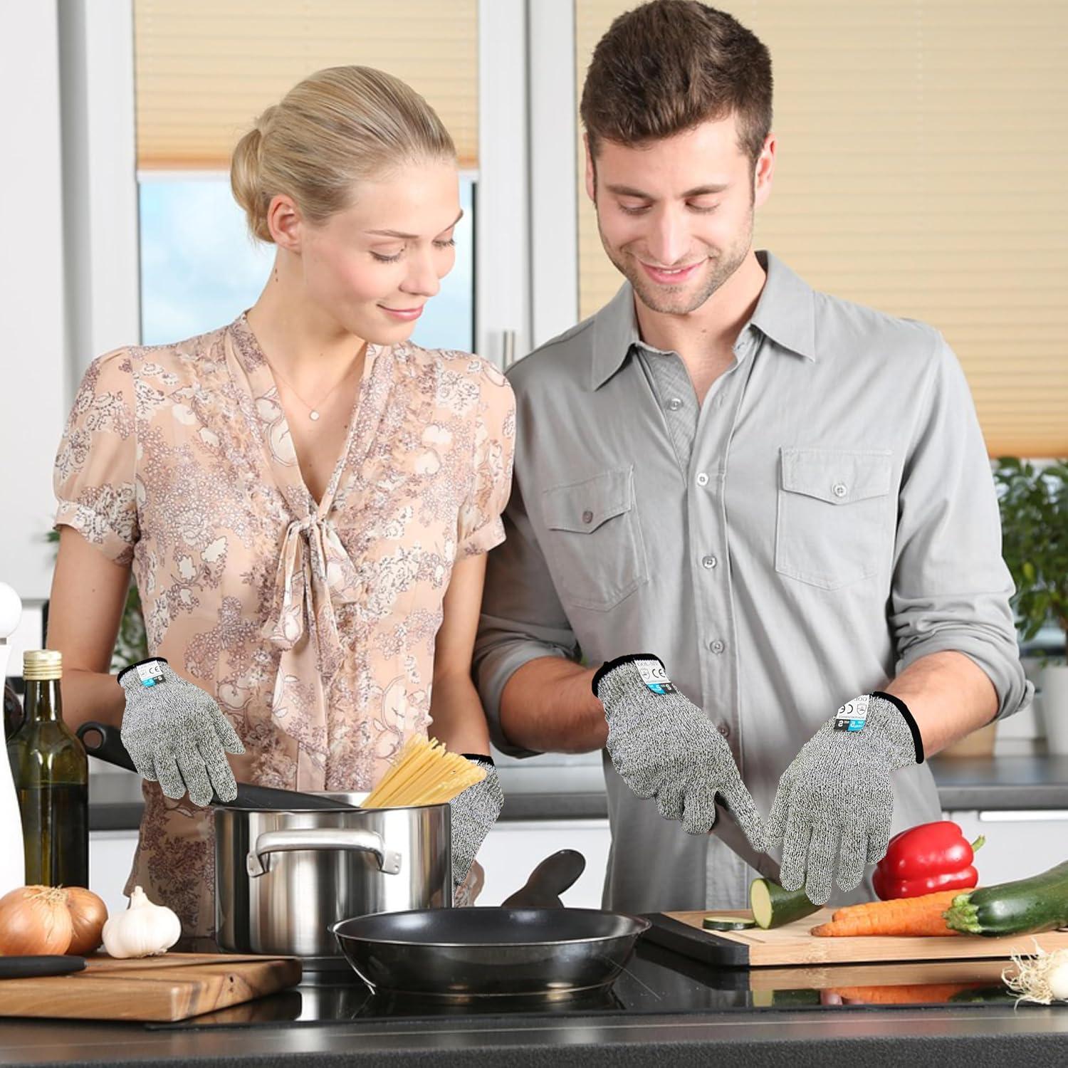 Guantes Resistentes a Cortes A5 GOL-SIV Talla M Gris