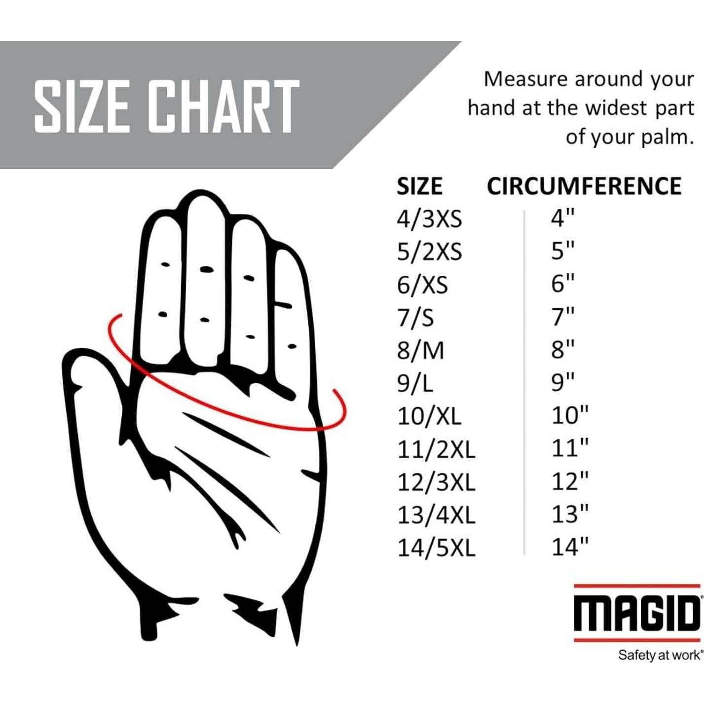 Guante de Trabajo MAGID D-ROC DXPG53 A5 VersaTek T5/XXS