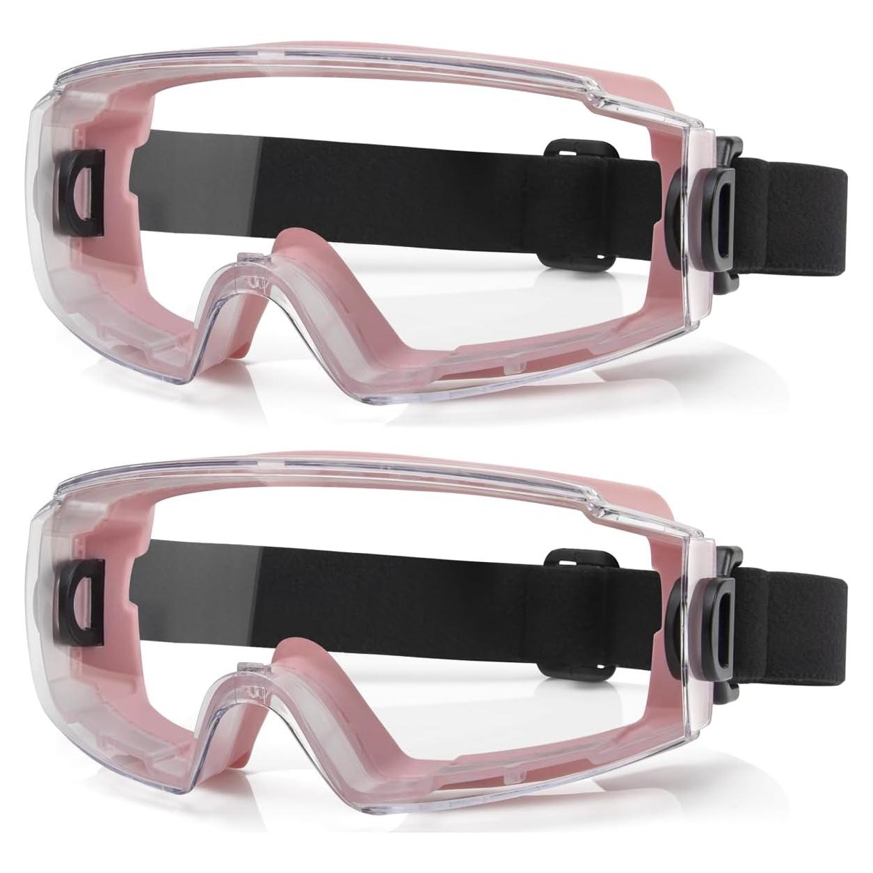 Gafas de Seguridad sobre Gafas 4-FQ Rosa ANSI Z87.1 Antiempañante