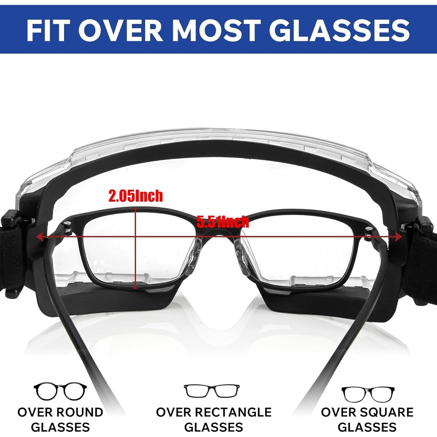 Gafas de Seguridad sobre Gafas 4-FQ Rosa ANSI Z87.1 Antiempañante