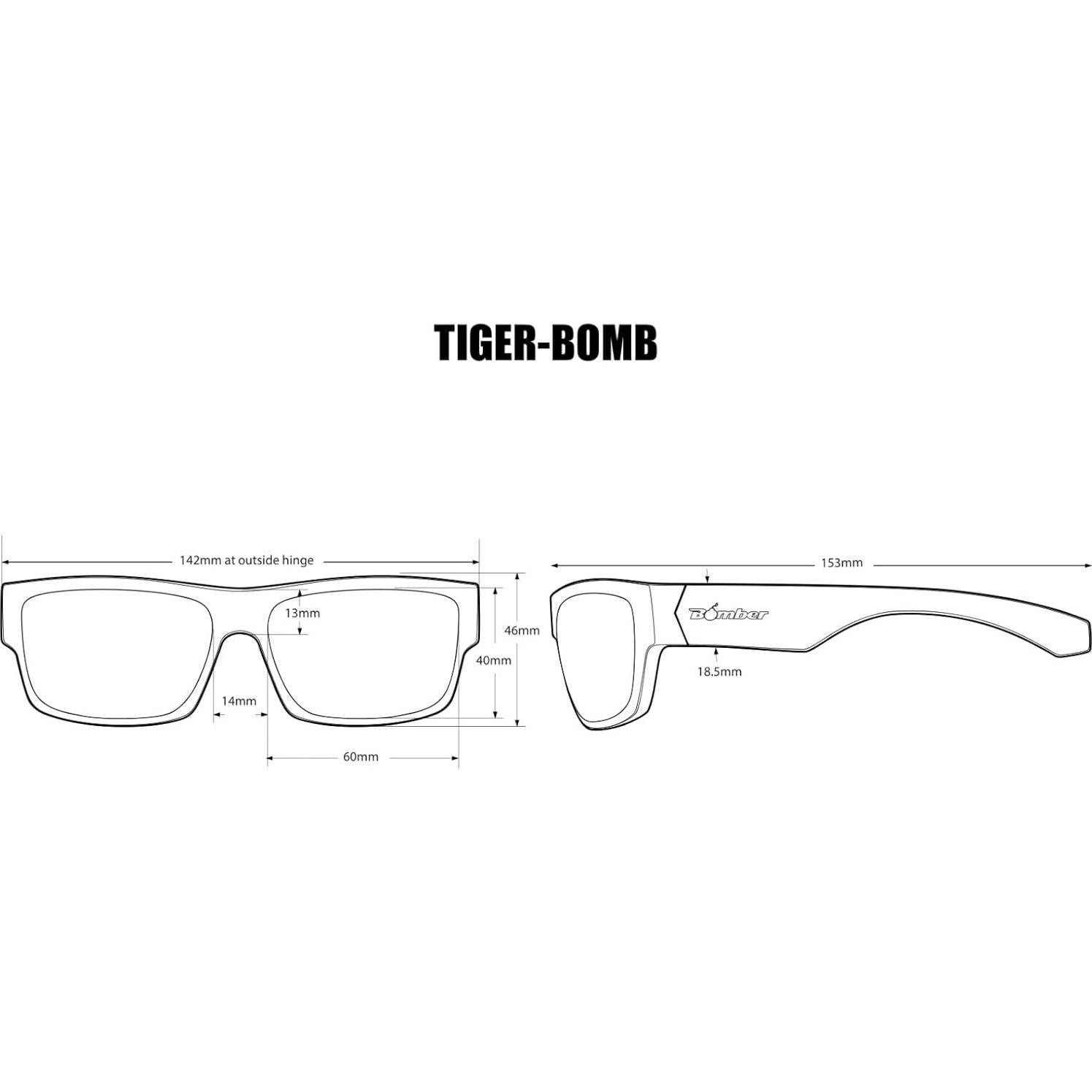 Gafas de Seguridad Bomber TR104GM con Lente Espejado Verde