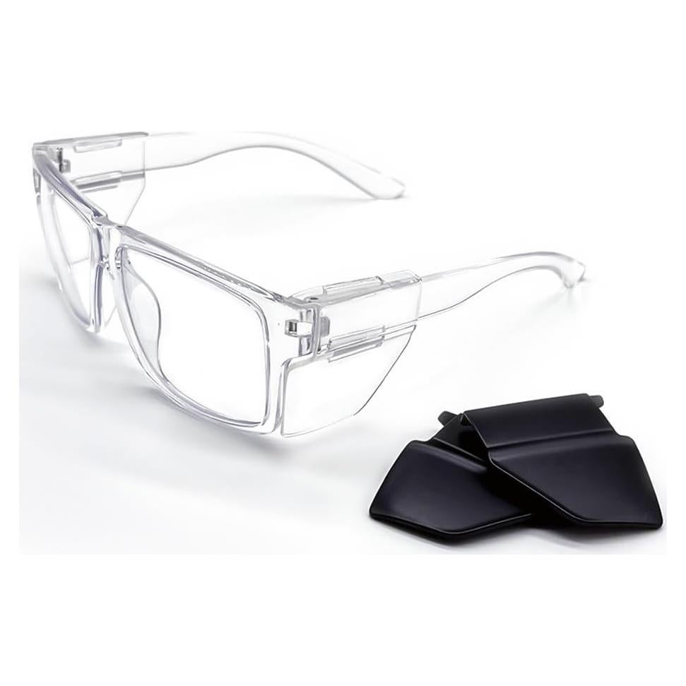 Gafas de Seguridad JING LEI UV400 con Escudos Lateral Removibles