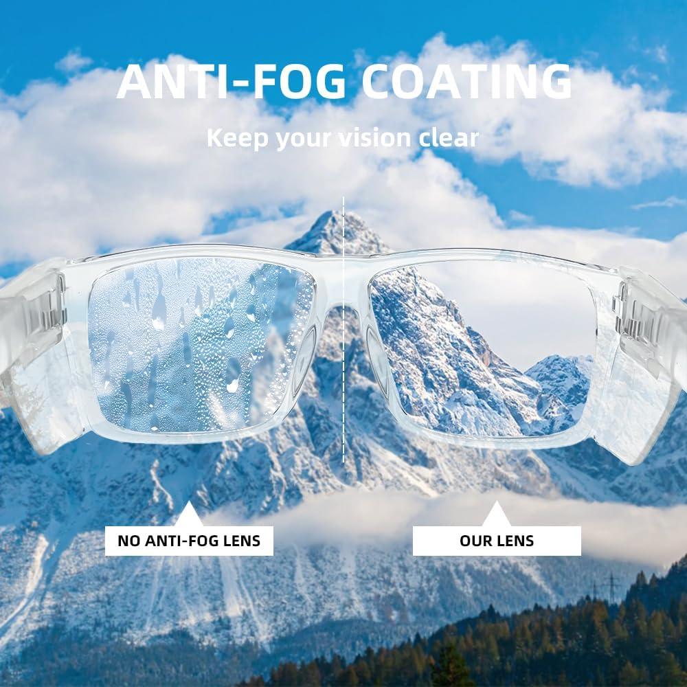 Gafas de Seguridad JING LEI UV400 con Escudos Lateral Removibles