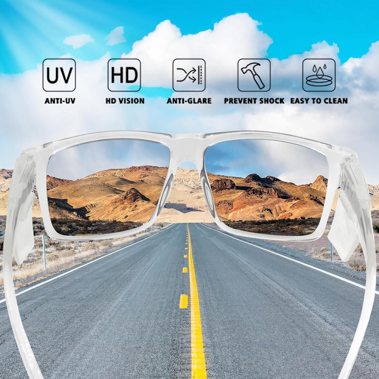 Gafas de Seguridad JING LEI UV400 con Escudos Lateral Removibles