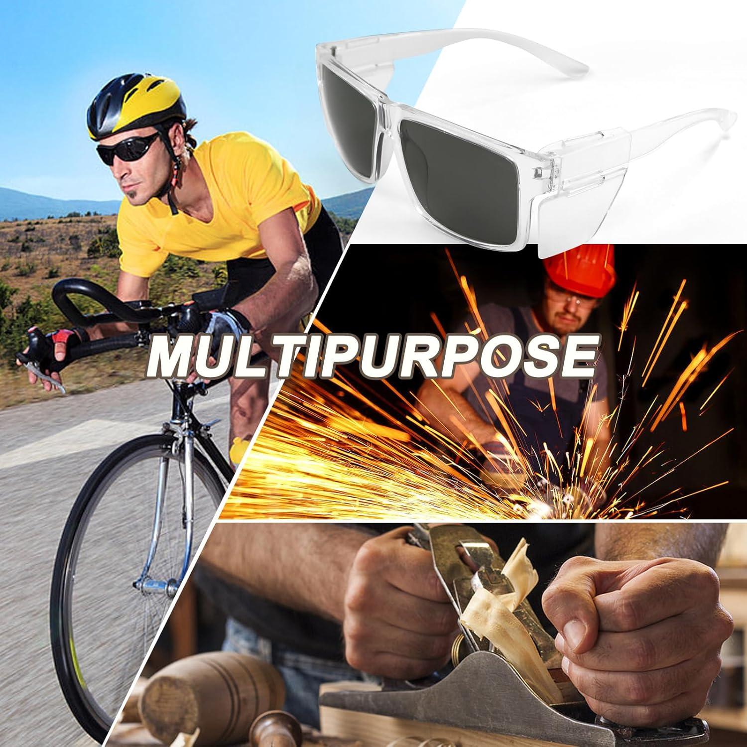 Gafas de Seguridad JING LEI UV400 con Escudos Lateral Removibles