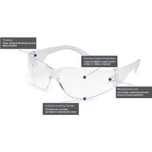 Gafas de Seguridad StarLite 4679 Gateway Safety - Lente Clara Antiempañante - Paquete de 10