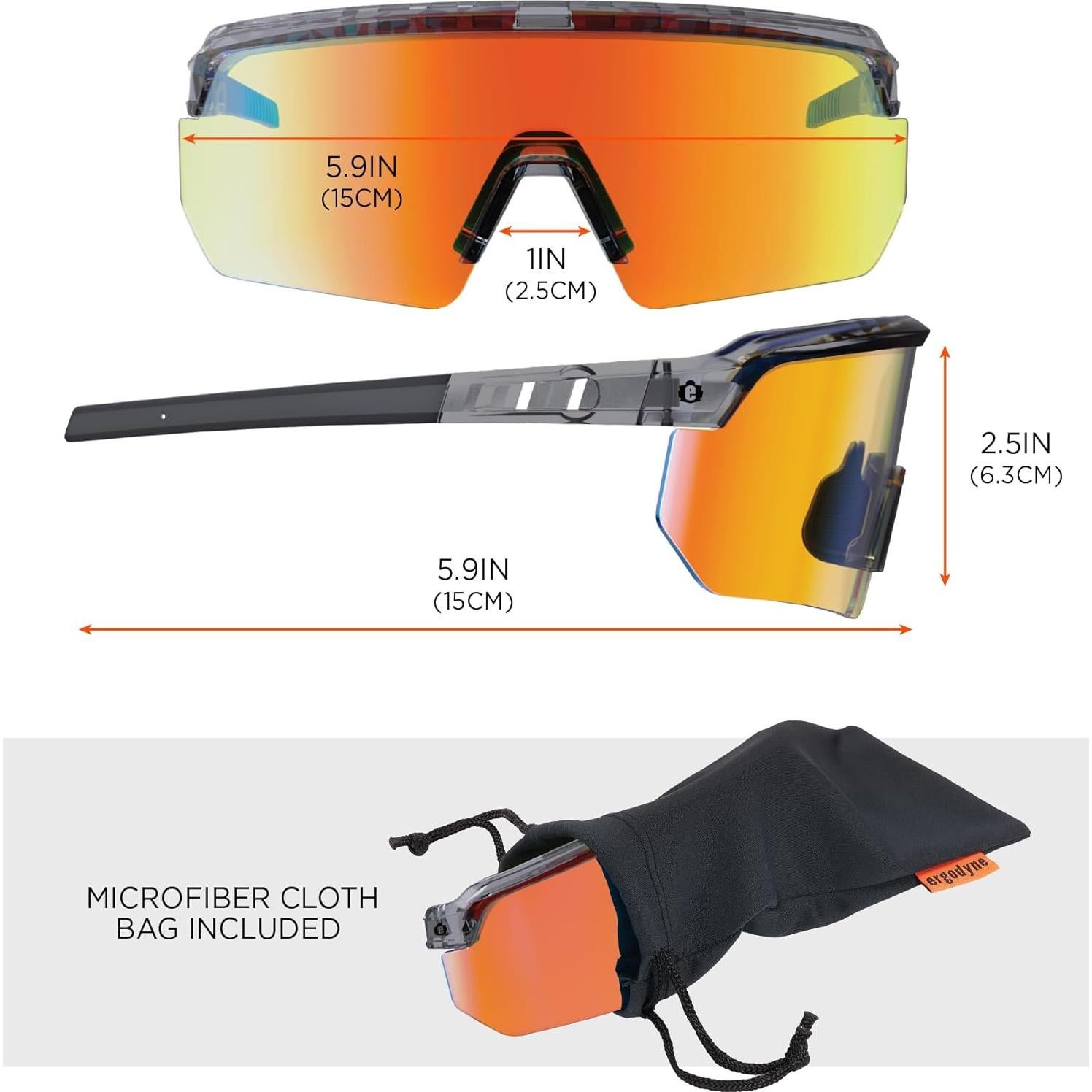 Gafas de Seguridad Polarizadas Ergodyne AEGIR Antivaho UV