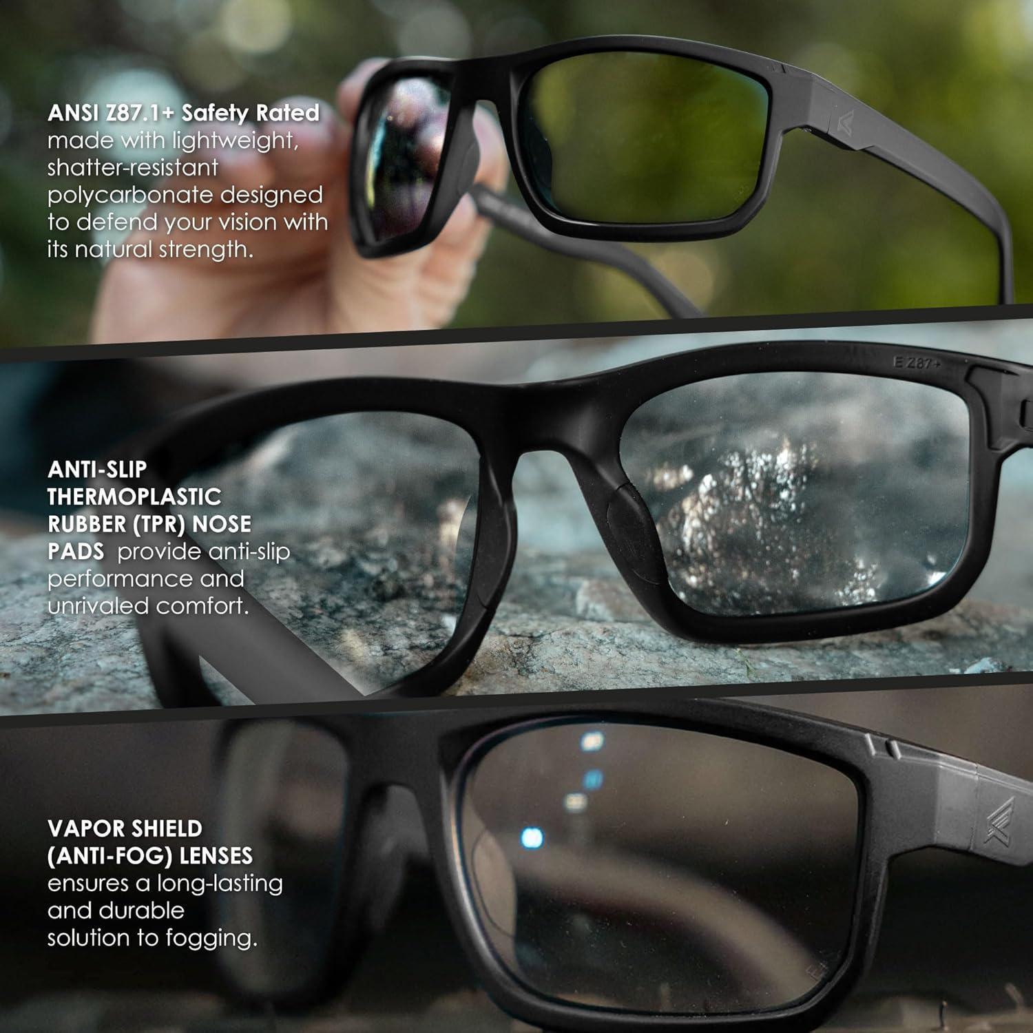 Gafas de Seguridad Edge Defiance Z87+ Polarizadas Anti-Vaho