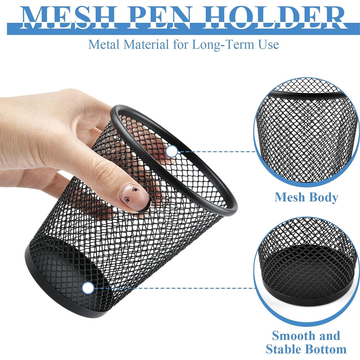 6 Soportes de Tazas para Tablero Perforado Milkary - Metal Negro