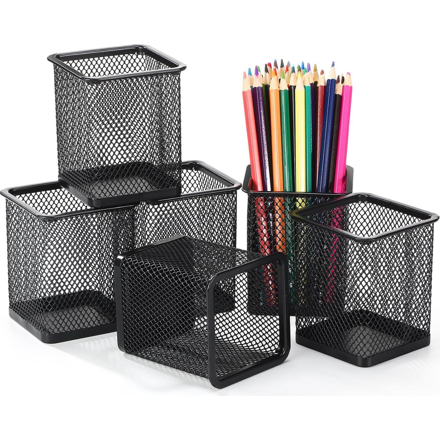 6 Tazas Cuadradas de Metal para Tablero Perforado Colingmill