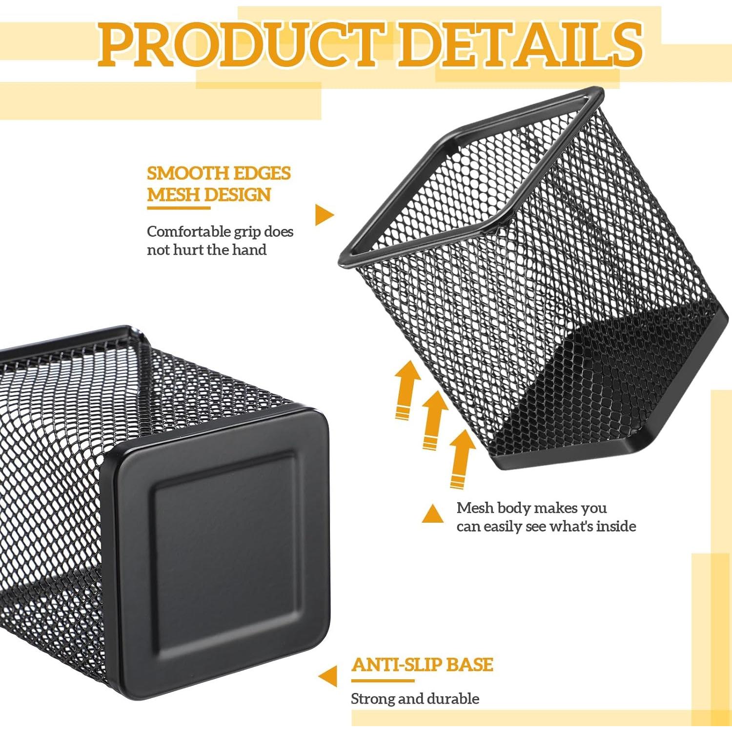 6 Tazas Cuadradas de Metal para Tablero Perforado Colingmill