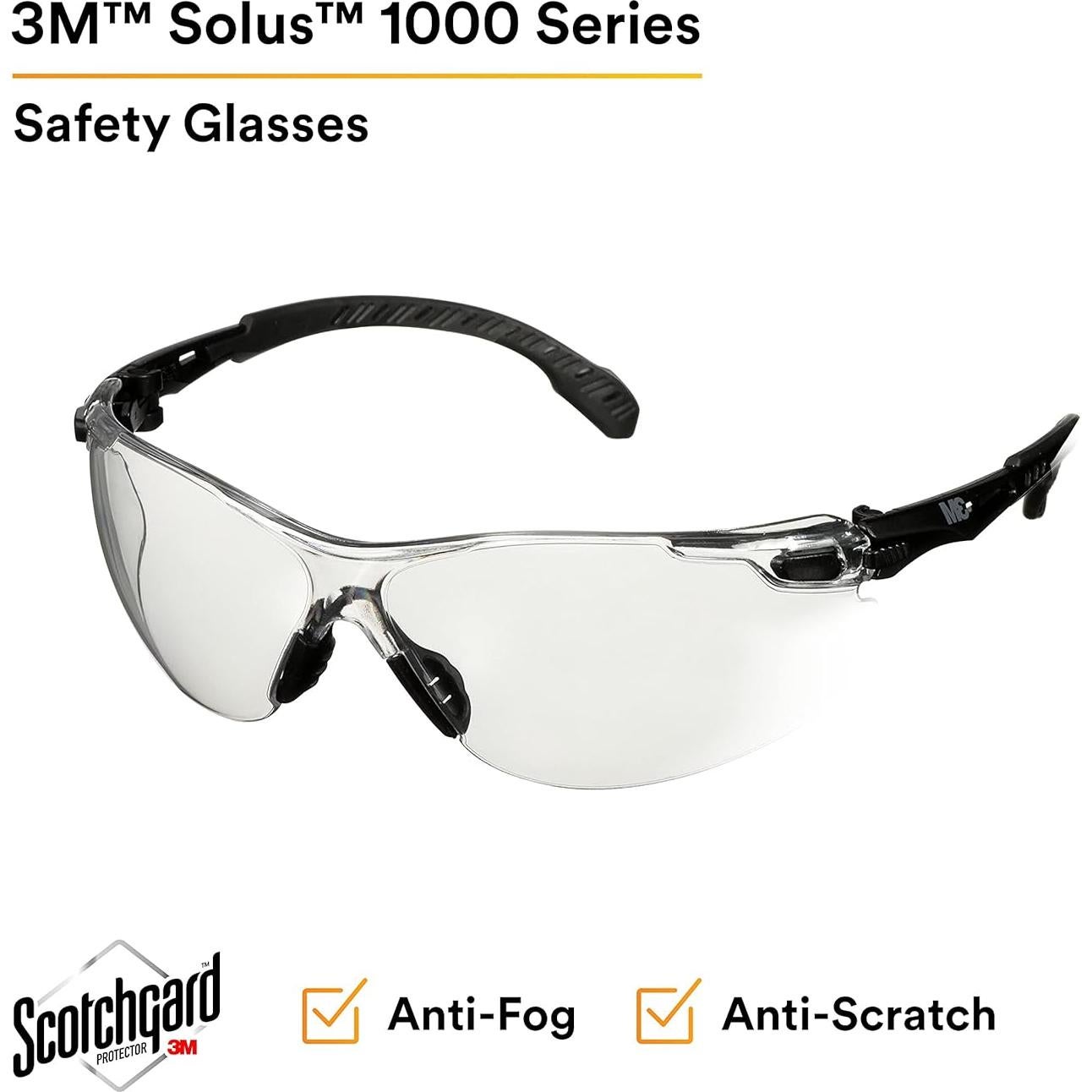 Gafas de Protección 3M Solus 1000 S1501SGAF Anti-Niebla