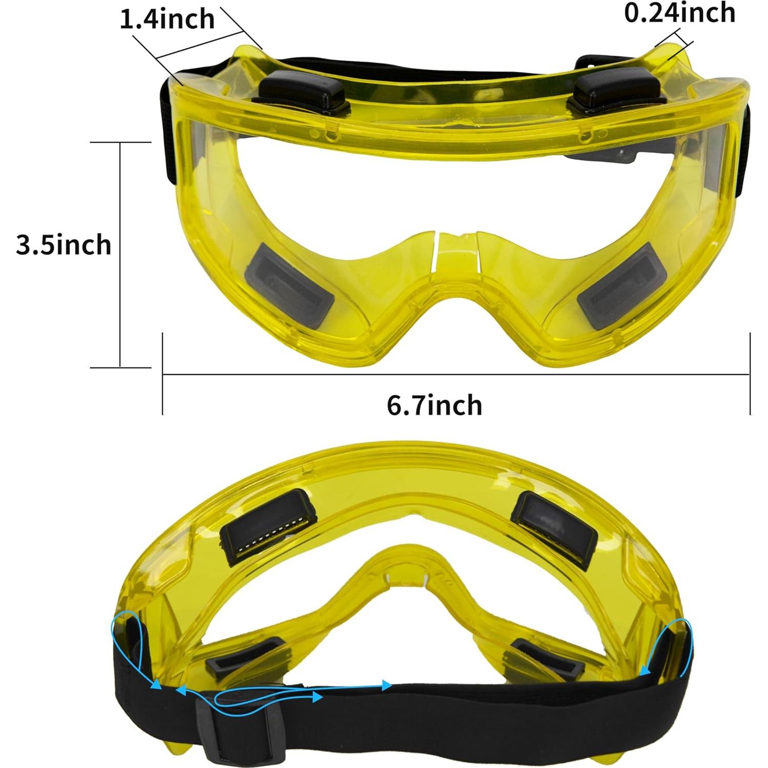 Paquete de 6 Gafas de Seguridad Antivaho ANSI Z87.1
