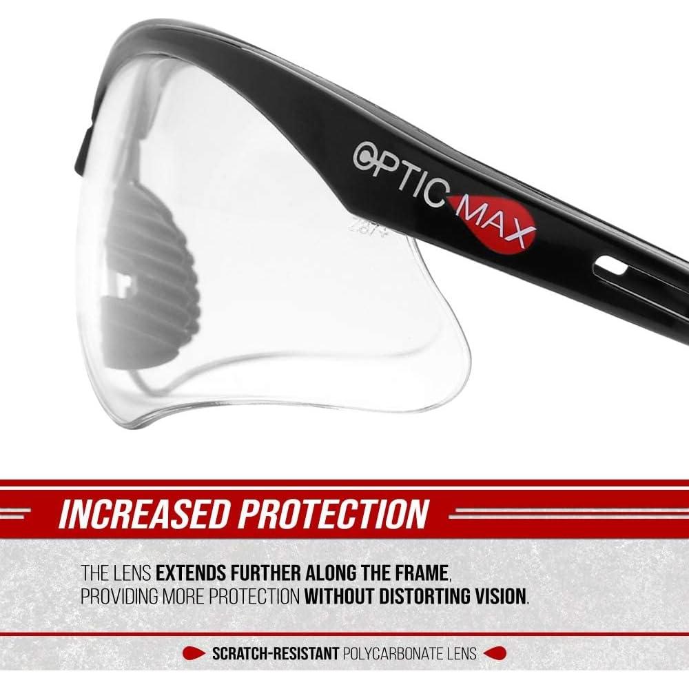 Gafas de Seguridad Optic Max para Tiro y Construcción - Anti-rayones