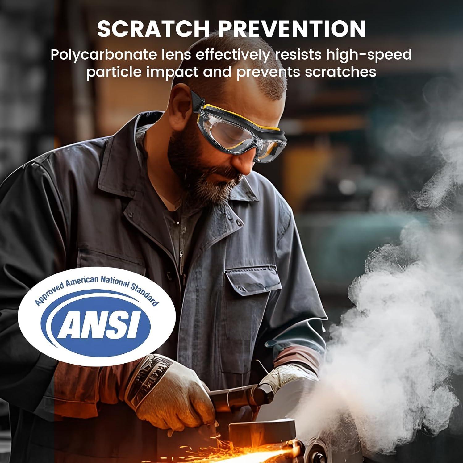 Gafas de Soldadura de Seguridad Policarbonato UV Anti-Vaho
