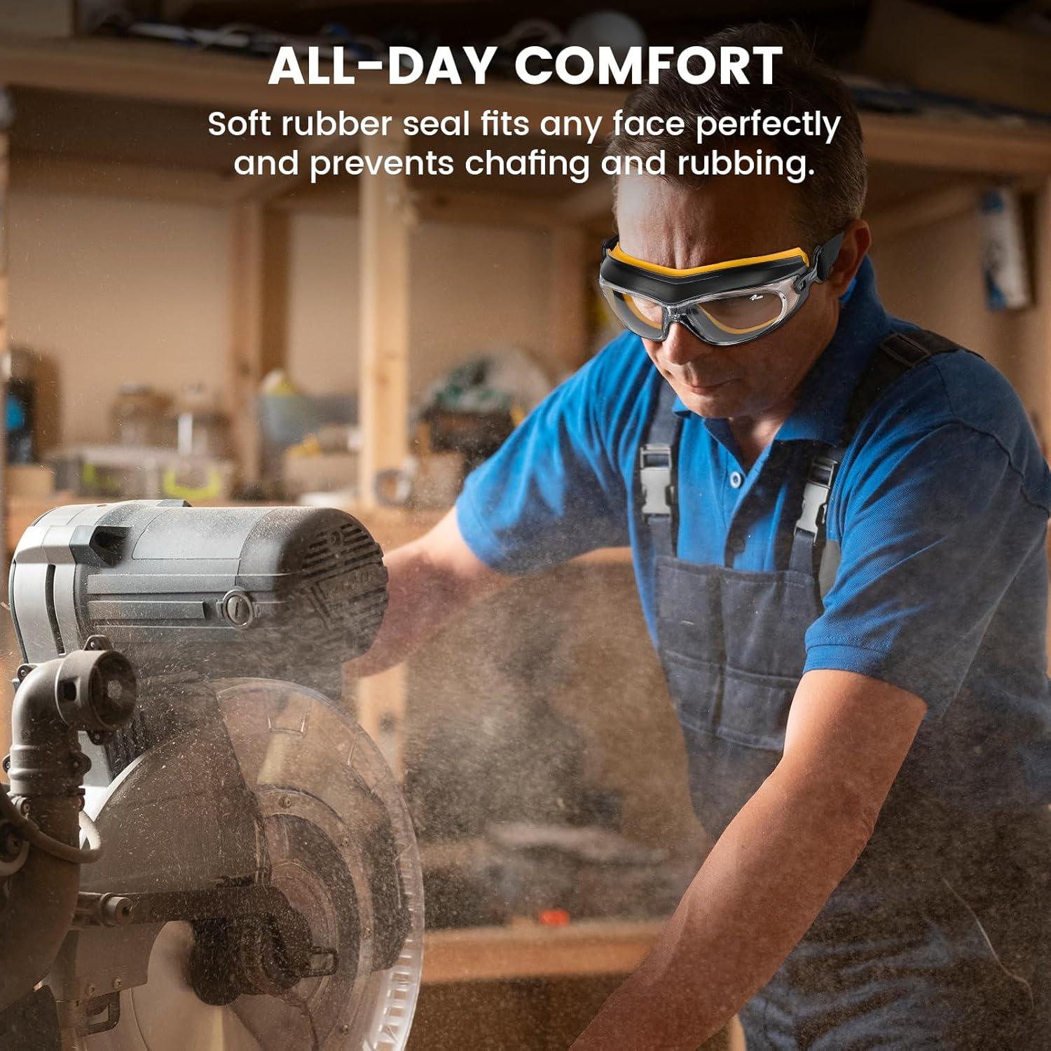 Gafas de Soldadura de Seguridad Policarbonato UV Anti-Vaho