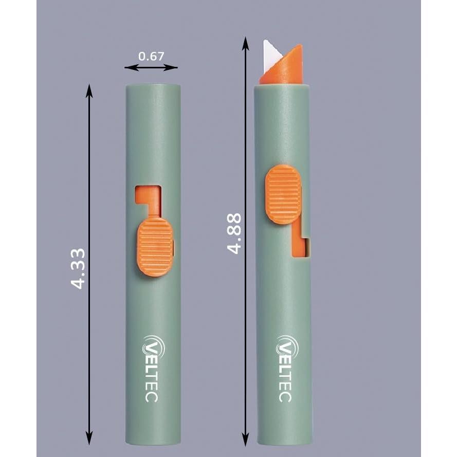 Cortador Utilitario Cerámico Retráctil Veltec VC90 Verde