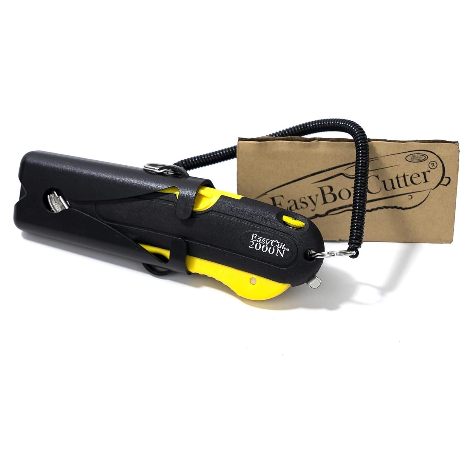 Cortador de Cajas Easy Cut 2000 Amarillo con Funda y 3 Profundidades