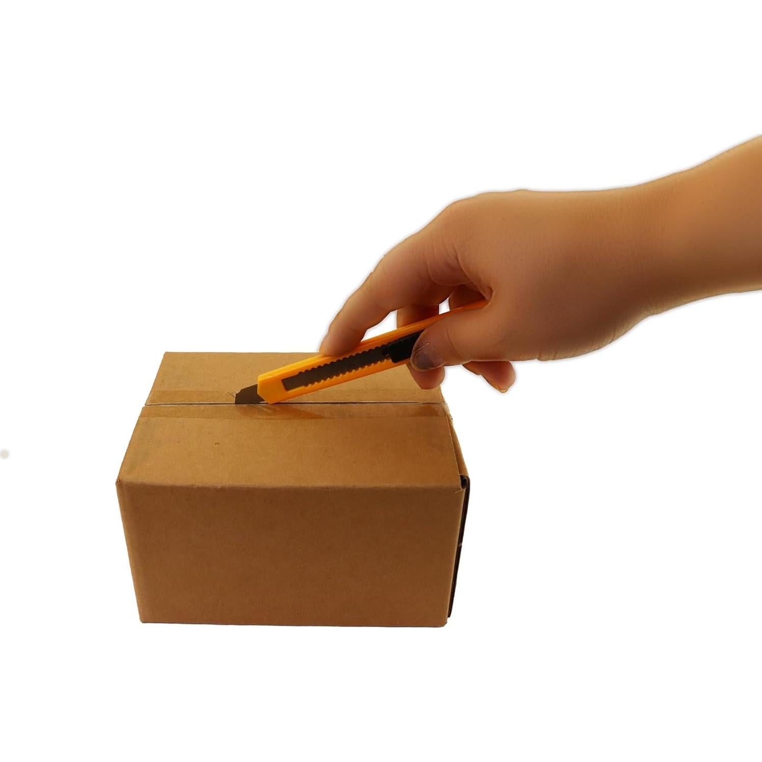 Cuchillo Utility Powertron 4-Pack Retráctil Rojo y Amarillo