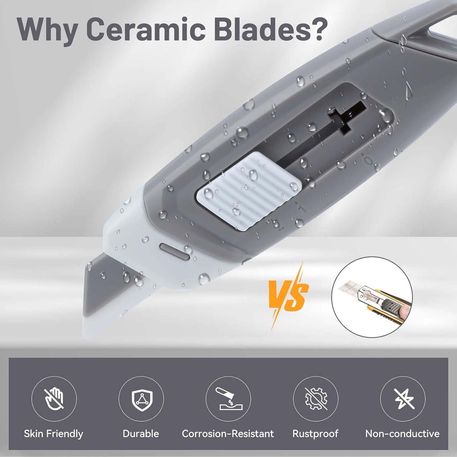 Cortador de Cajas Cerámico Mini Steelite con Bloqueo de Seguridad