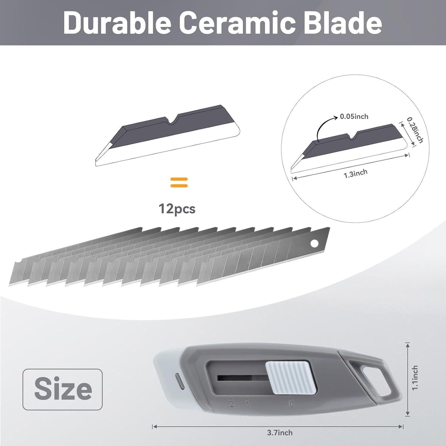 Cortador de Cajas Cerámico Mini Steelite con Bloqueo de Seguridad