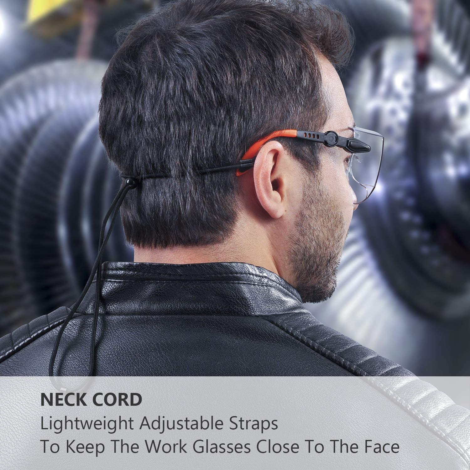 Gafas de seguridad SAFEYEAR sobre gafas, ANSI Z87, antiarañazos