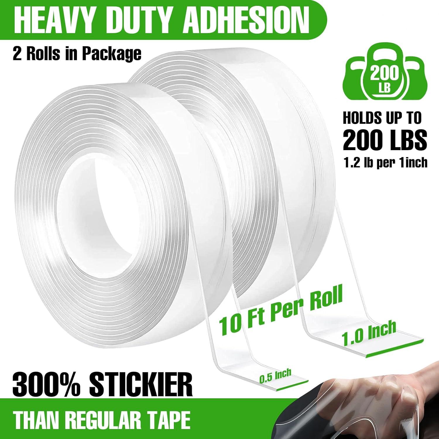 Cinta Doble Cara SIKEDEPRO 2 Rollos 10m Resistente para Montaje