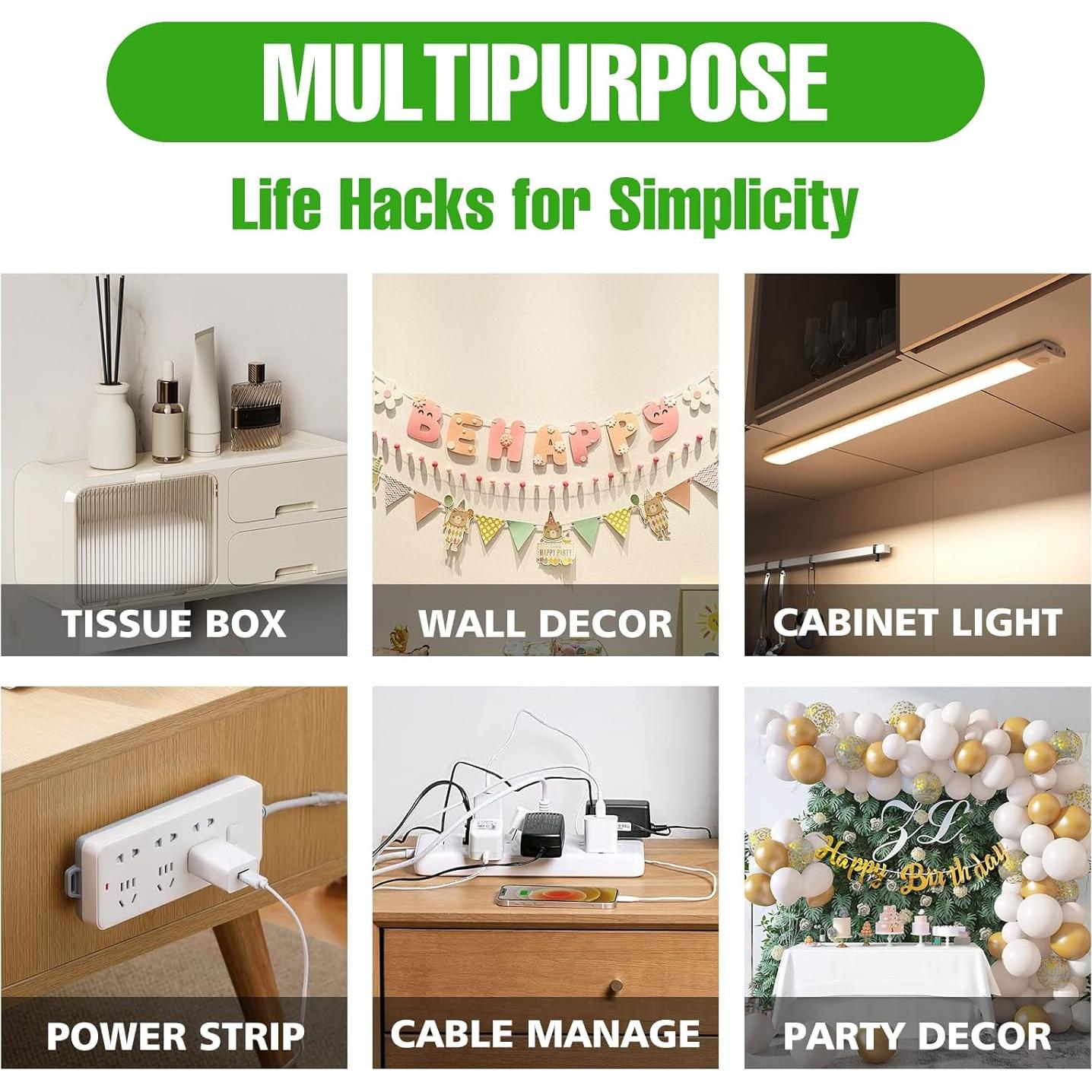 Cinta Doble Cara SIKEDEPRO 2 Rollos 10m Resistente para Montaje