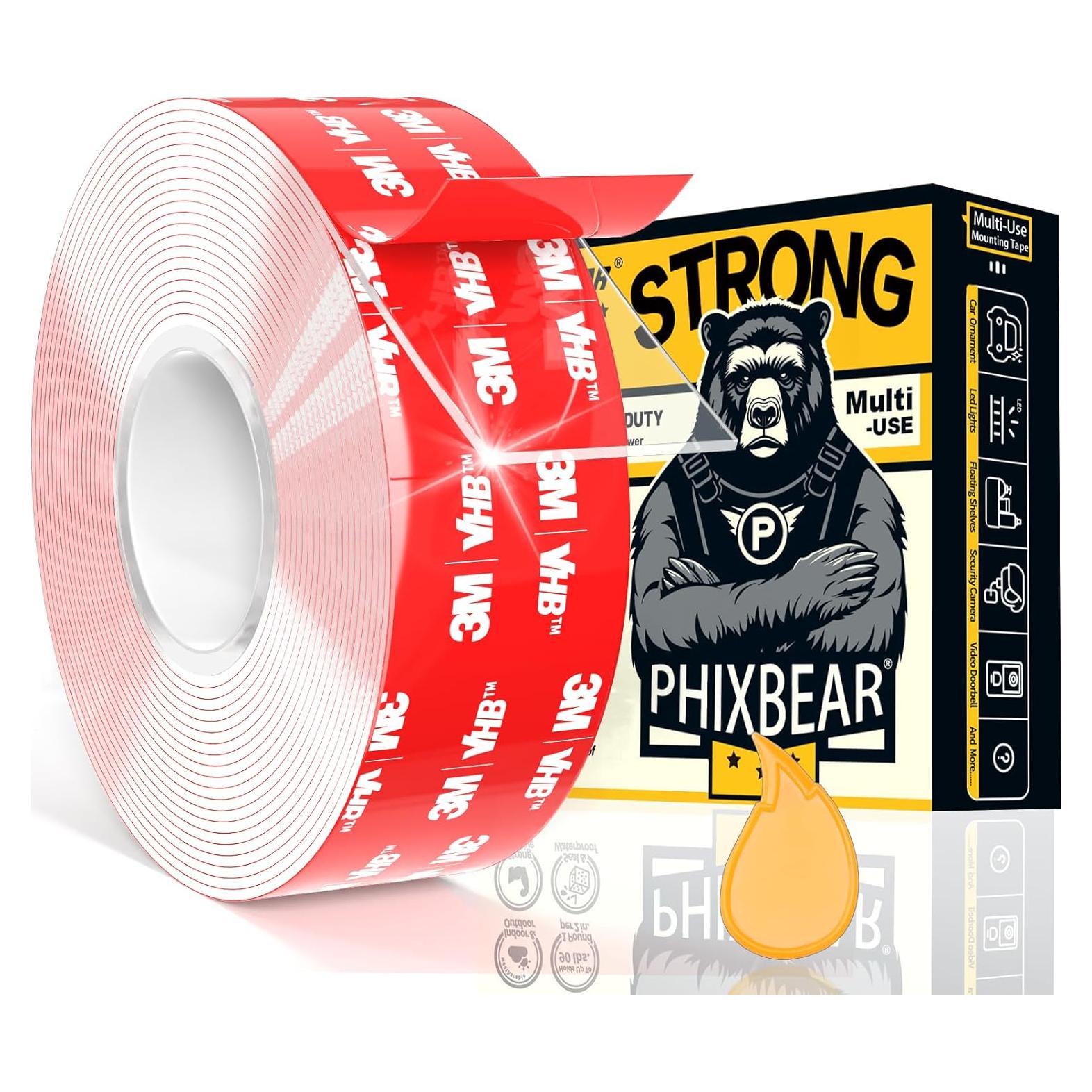 Cinta de Montaje Doble Cara 3M 4910 VHB 3.05m x 3.05cm - Transparente