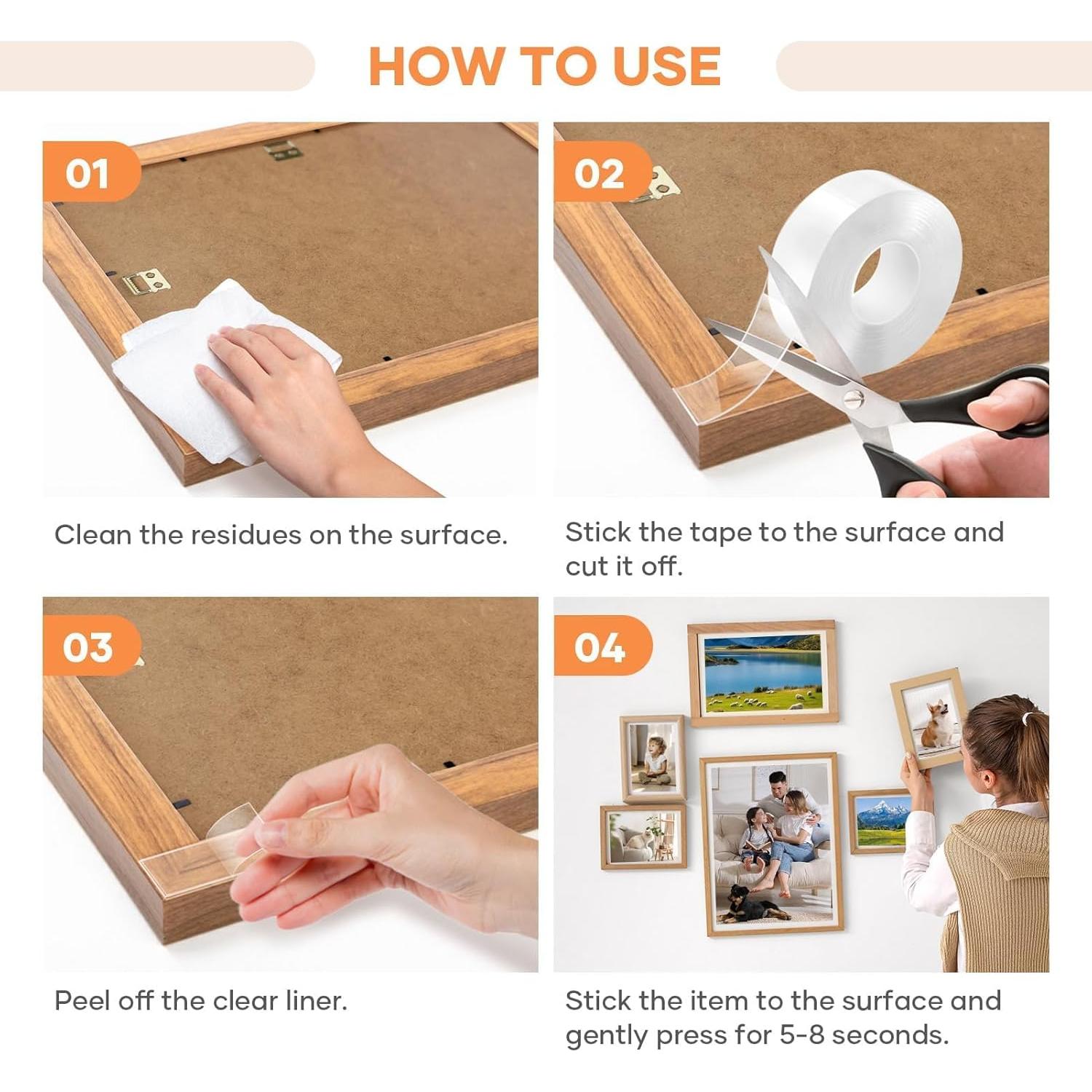 Cinta Doble Cara FlyCoco 3m Resistente Transparente Reutilizable