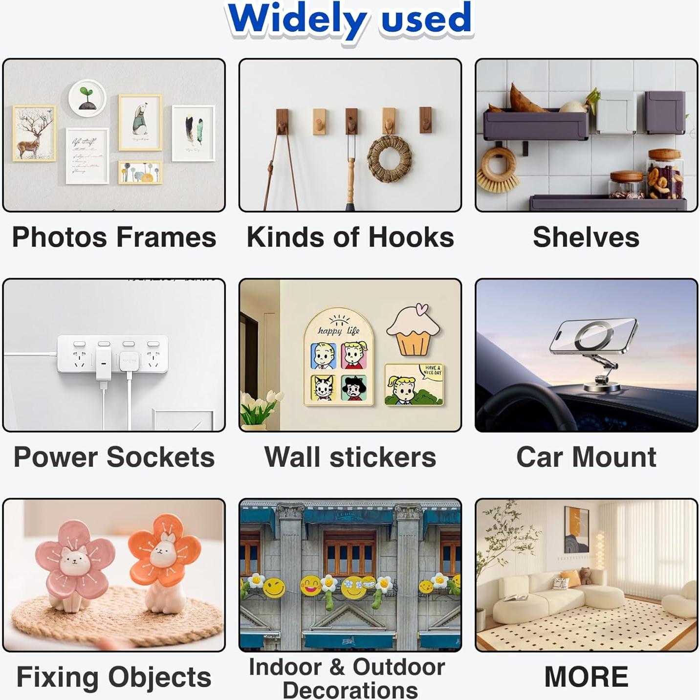 Cinta Doble Cara Alta Resistencia QKadhener 3m Transparente