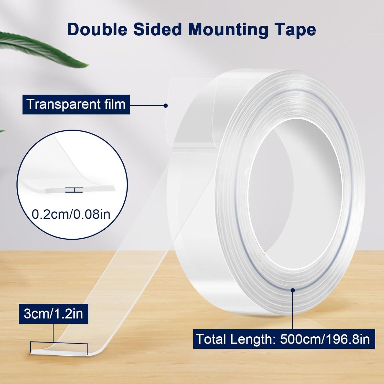 Cinta Nano Doble Cara AMYFAY 5m 3.05cm Alta Resistencia