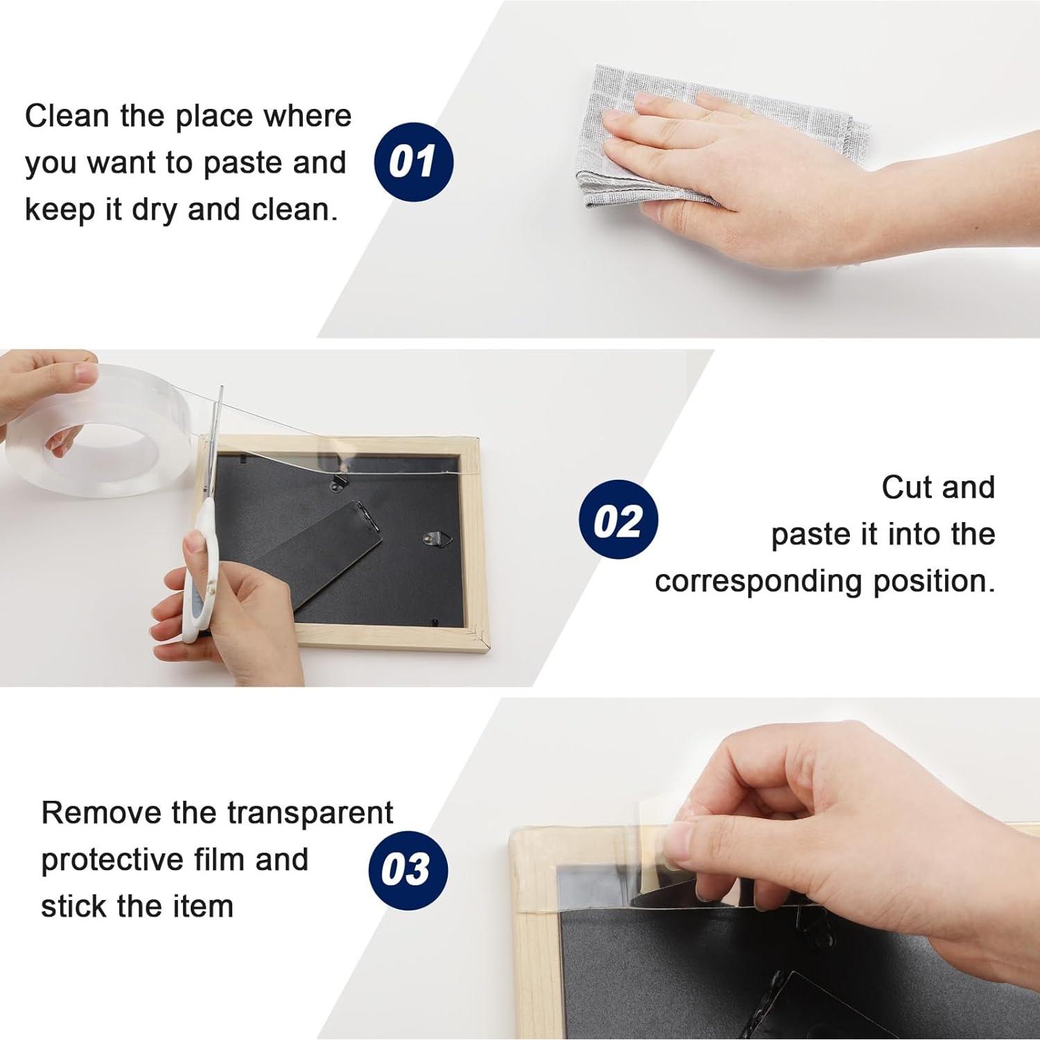 Cinta Nano Doble Cara AMYFAY 5m 3.05cm Alta Resistencia