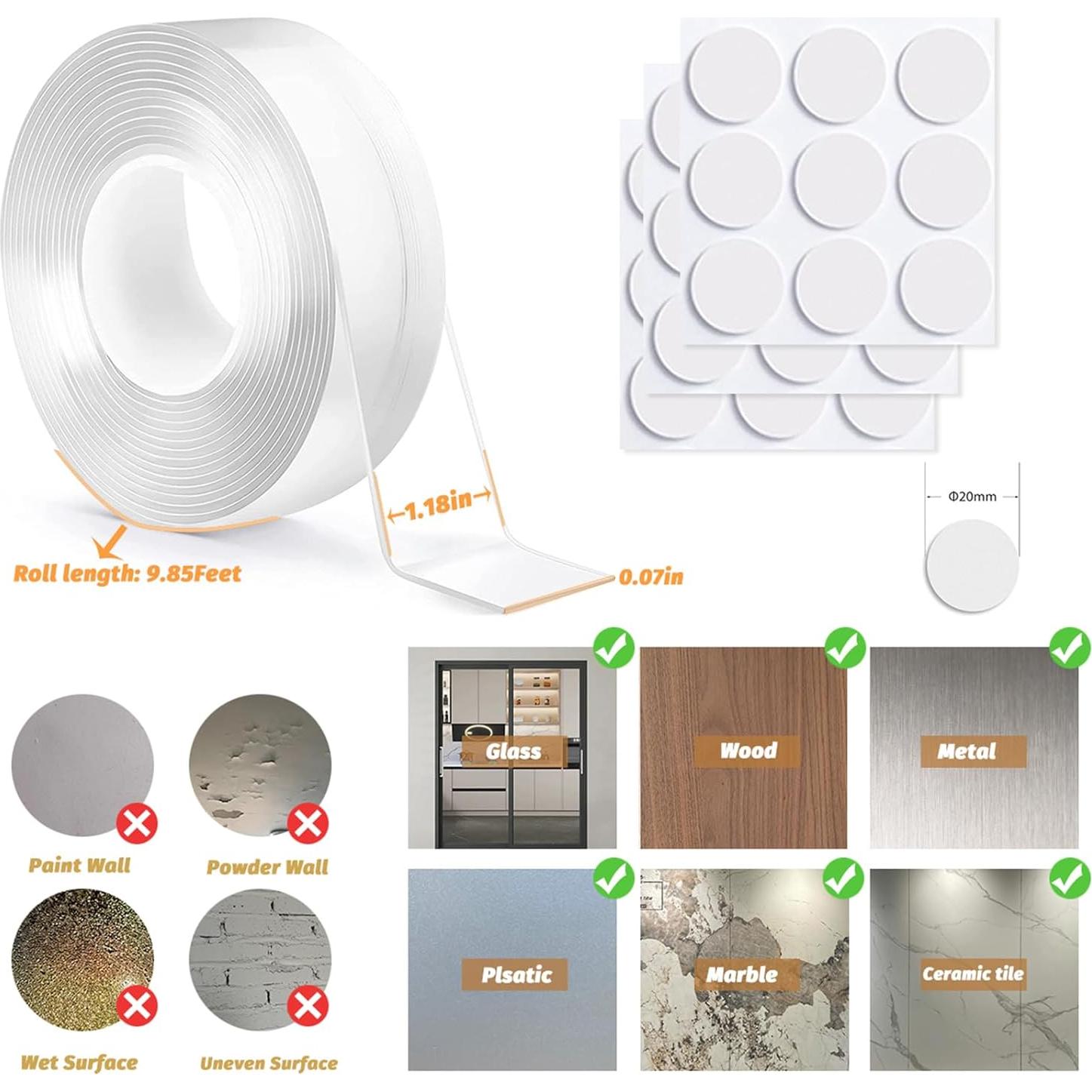 Cinta Adhesiva Doble Cara Nano OFESION 3m Alta Resistencia