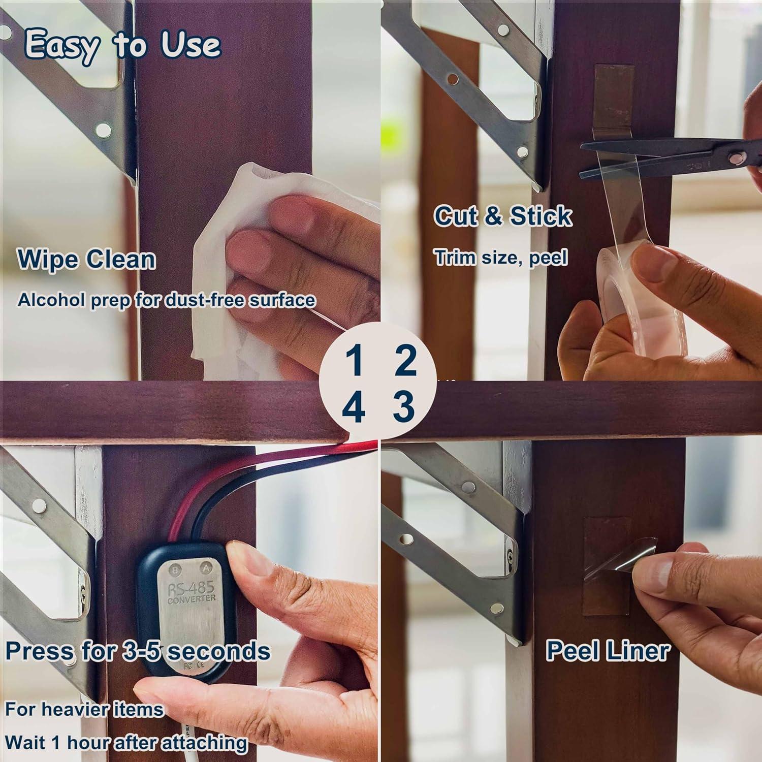 Cinta Adhesiva Doble Cara Valley'sYuMiao 4 Rollos 12.19m