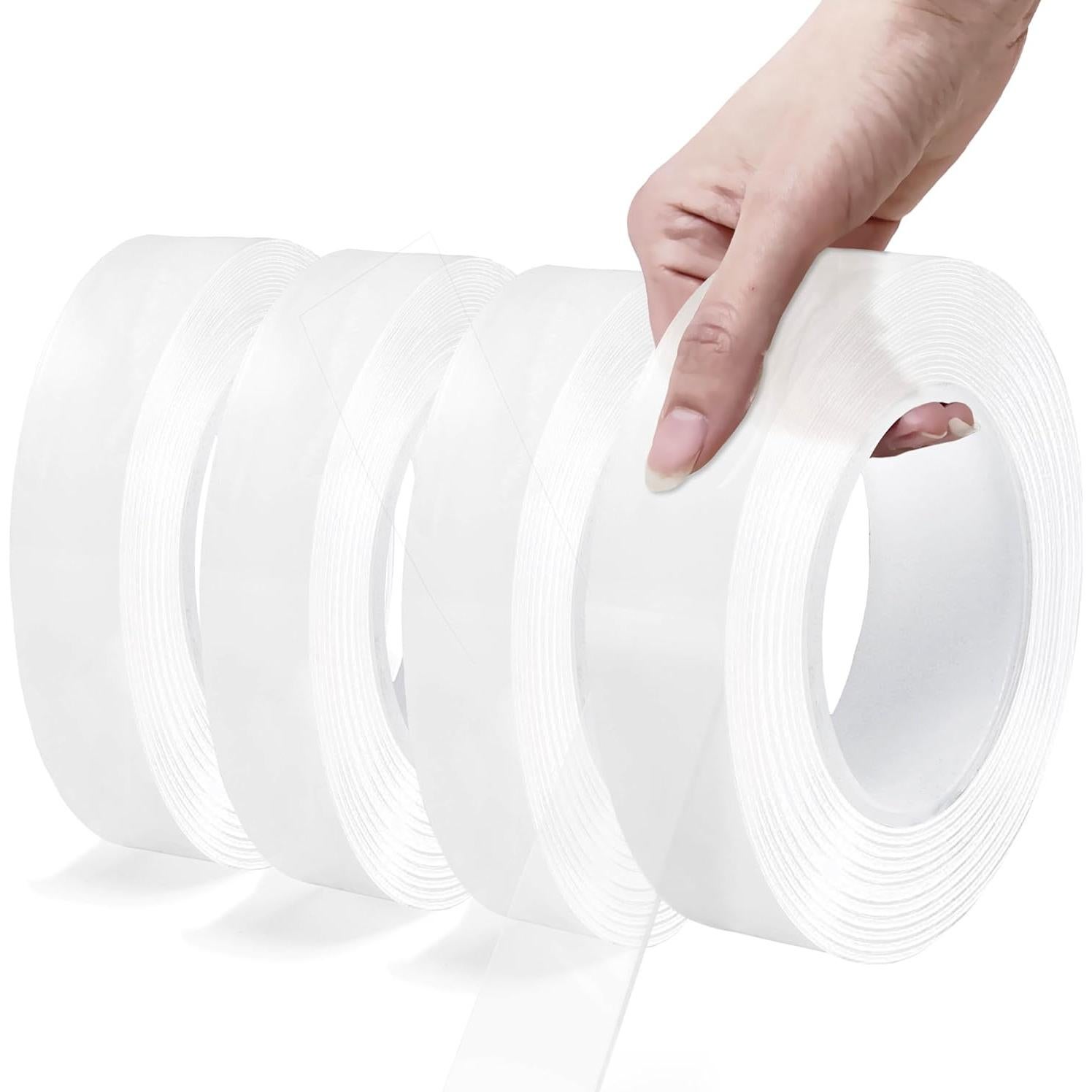 Cinta Adhesiva Doble Cara Valley'sYuMiao 4 Rollos 12.19m