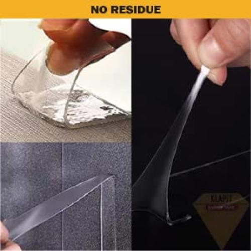 KLAPiT Super Tape - Cinta Adhesiva Doble Cara 5m Alta Resistencia