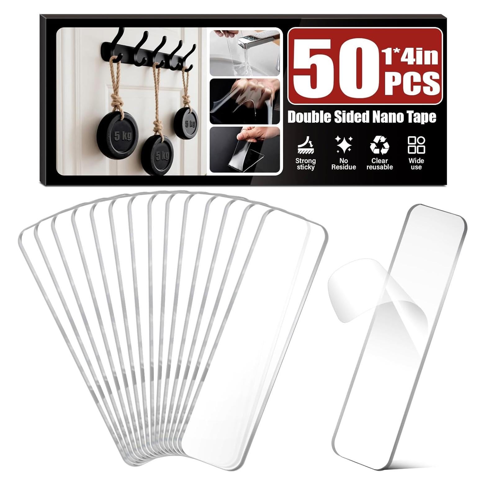 Cinta Doble Cara Alta Resistencia Navona 50 Pcs 2.54x10.16 cm