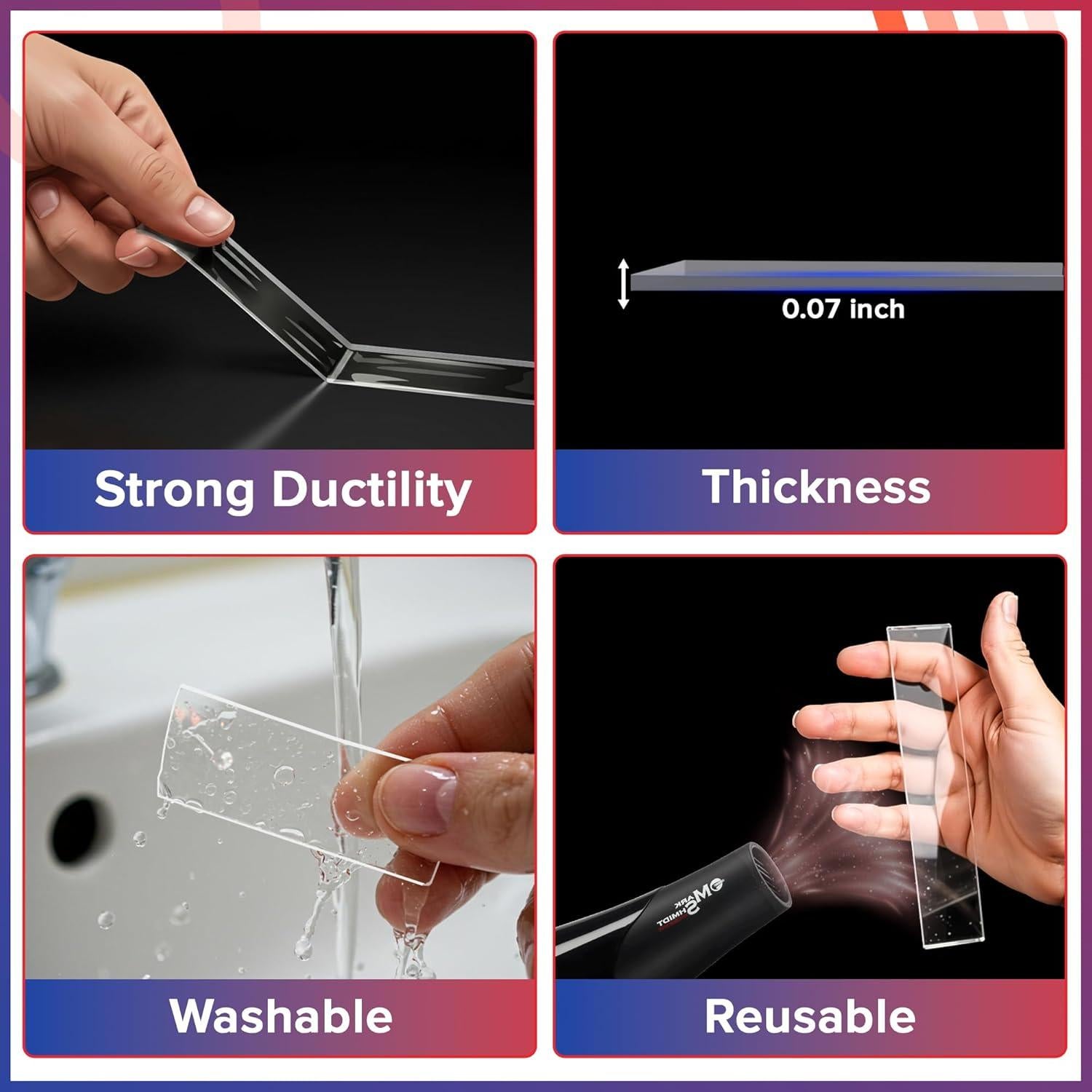 Cinta Doble Cara Alta Resistencia DAMASA 5.03m Adhesiva Transparente