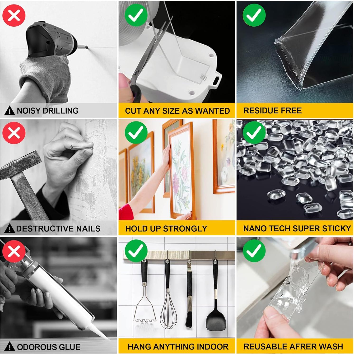 Cinta Doble Cara CZoffpro 3m x 10cm Fuerte y Removible