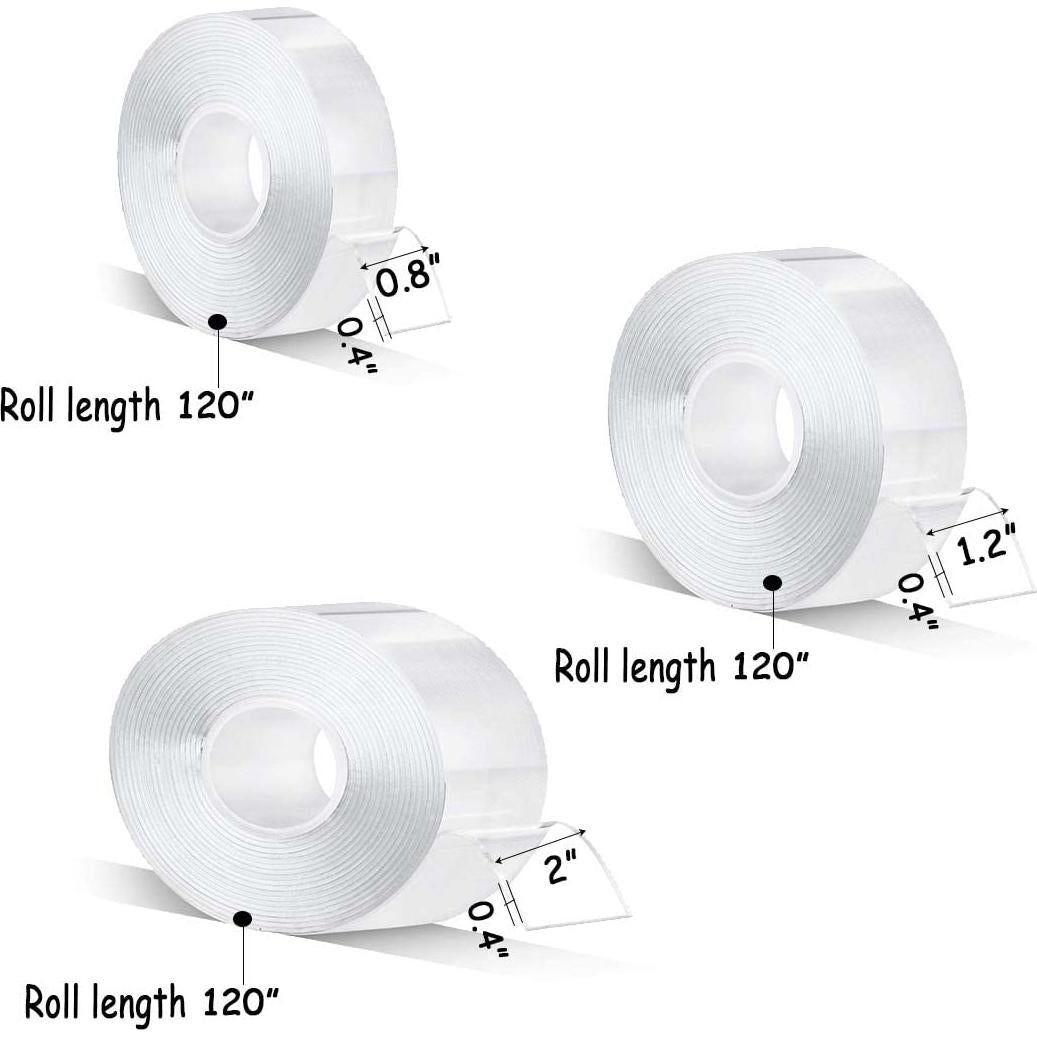 Cinta Doble Cara Nano ELANE 3 Rollos 9 m Alta Resistencia